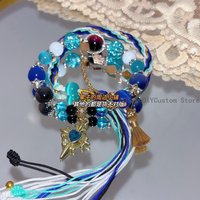 Cute Genshin Impact Lohen Durin Anime Game Cosplay Hand Strap Bracelet Unisex Beads Pendant Bracelets Necklace Accessories Gifts