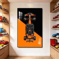 Display Wallboard with frame suitable for lego 42228 MCL39F1 technic building block car Photo Frame Wall Mount Display box
