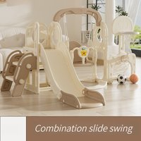 Children Combination Slide Swing Set Outdoor Multifunctional Kids Playground Safe Stable Play Equipment Baby Child Toys Slides