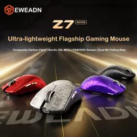 EWEADN Z7 Carbon Fiber Dual 8K Wireless Gaming Mouse PAW3950 52g Ultra Lightweight Nordic 54L Ergonomic Mid-Sized for FPS PC Esp