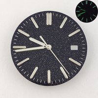 31.8mm Dial NH35 Dial High Quality Starry Sky Dial Glossy Dial Luminous NH36 Dial With Hands Watch Parts Fits NH35/NH36 Movement
