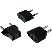 US To EU American Travel Adapter 2 pin 4.0mm European EU To US plug Power adapter Converter Electrical Socket Outlet