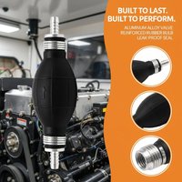6mm 8mm 10mm 12mm Hand Fuel Pump Manual Black Rubber Fuel Transfer for Vehicle Boat Portable Solution