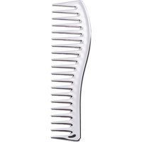 Silver Wide Tooth Plastic Comb No Handle Hair Comb for Curly Hair Wet Dry Hair