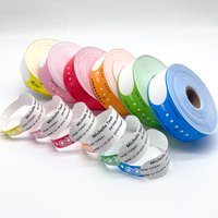 500pcs Self-Adhesive printable wristbands Roll Thermal Disposable Identification Bands for Events Parties Conferences