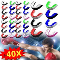 4-40pcs Boxing Gum Shield Mouth Guard Mouthguard Slim Fit for Football Wrestling Hockey Lacrosse Boxing for Contact Combat Spor