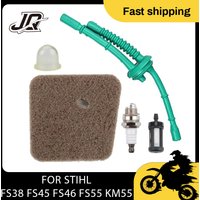 For Stihl FS38 FS45 FS46 FS55 KM55 Hl45 FS45L FS45C FS46C KM55C KM55R KM55RC Air Filter Fuel Line Filter Primer Bulb Fuel Pipe