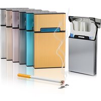 Zigarette Zigarrenetui Taschenbehälter Persönlichkeit Geschenkbox Aluminium Rauchen Zigarettenetui Tabak Aufbewahrungshalter