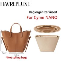 Bag Organizer Insert For Cyme Nano Bag Durable Fashion Wateproof Gift Bag Support Storage Inner Modification Bag Accessories