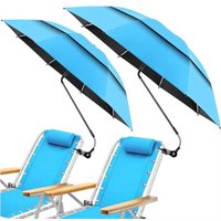 Windproof Double Layer Beach Chair Umbrella Portable Shelter Sun Shade for Camping Fishing Outdoors Large Shade Umbrella