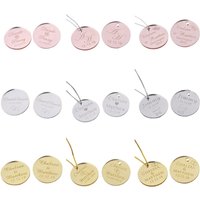 20/50/100Pcs Personalisierte Tag Gravierte Spiegel Acryl Runde Kreis Hochzeit Loch Party Name Baby Taufe Dekoration benutzerdefinierte Geschenk
