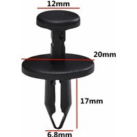 20Pcs For 7mm Hole OE: 6506132-AA Auto Bumper Retainer Clips Plastic Car Expansion Fixed Buckle Fastener Clip B65