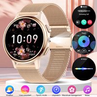 LIGE Women's Smart Watch Sleep Health Monitoring Sport Tracker Bluetooth Call Flashlight IP68 Waterproof Ladies Men's Smartwatch