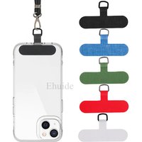 Universal Mobile Phone Lanyard Fixed Card Case Back Sticker Clip Detachable Patch Anti-lost Snap Hang Cord Tabs Metal Ring Strap