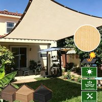 Durable UV Protection Canopy with Grommets Outdoor Sun Shade Net Sunshade Screen Cover for Garden Travel Picnics Pools Mesh Tarp