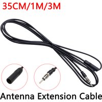 35CM/100CM/300CM FM Radio Antenna Extension Cable Cord Portable Universal Accessory Black Car Antenna Extension Car Accessories