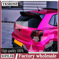 For VW Polo MK5 GTI 6R 6C 2009-2017 GTI Style Rear Roof Spoiler Wing ABS Auto Replacement Parts Body Kits Tuning Gloss Black