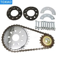 Bicycle Spoke Chain Wheel Bike Rear Wheel 32T Sprocket For Our Left Drive Motor Kit 16T Freewheel With Adapter For Motor MY1016Z