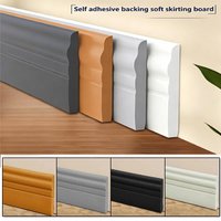 Thickened Anti-Collision Skirting Board Self Adhesive Baseboard Suitable Walls Floors Easy Install Modern Home Decoration Strips