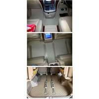 Best quality! Custom full set car floor mats for Right Hand Drive Toyota Vellfire 2014-2008 7 8 seats durable waterproof carpets