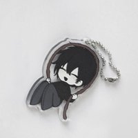 ZENO Anime Keychain Kawaii Acrylic Key Chain Q Version Key Ring Women Bag Pendant Ornament Accessories Display Friend Gift