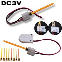 DC 3V 40mm 59mm 70mm Meteor Shower Flowing Water Lamp COB LED Filament with No Need Welding Buckle Wire/Battery Box Diodes Parts