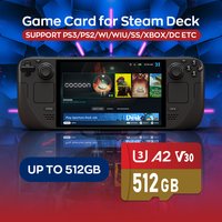 Retro Game Card for Steam Deck with Batocera 40 Plug & Play with 15000+ Games for PS3/PS2/PS1/PSP/WII/WIIU/XBOX/SS/DC Emulators