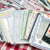 10/50pcs 3inch Photo Frame Decor Stickers Photocard Protect Sleeves Kpop Idol Card Protective Sleeves