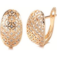 Exquisite Gold Color CZ Hand Carving Dangle Women's Earrings for Party Daily Wear