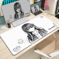 Pretty The Dangers in My Heart Yamada Anna Mousepad Kawaii Anime Girl Desk Mat Keyboard Pad Cute Non-slip Rubber Largeouse Pad