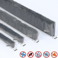 5/10M Self-adhesive Aluminum Alloy Door and Window Sound Insulation Wind Protection Collision Prevention Dust Sealing Strip