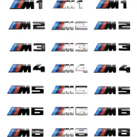 3D ABS Car Logo M1 M2 M3 M4 M5 M6 M8 Emblem for BMW E46 E60 E64 F10 F20 F30 F06 F12 F13 E93 F80 F82 F87 Rear Badge Car Sticker