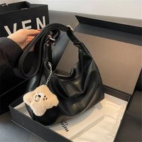 Designer Slouchy Shoulder Bag for Women PU Leather Large Capacity Underarm Bag Retro Ladies Hobo Tote Bag Women's Handbags