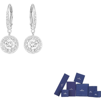 Swarovski Element Earrings Women's White Gold 5142721
