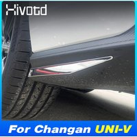Car Rear Bumper Corner Protector Cover Stainless Steel Decoration Parts For Changan UNI-V 2022-2023 Exterior Accessories Styling