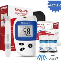 Sinocare Safe ACCU2 Blutzuckermessgerät Blutzuckertestkit Diabetes Heim-Glukometer mit 50 Teststreifen oder Nur Teststreifen