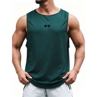 Summer Men's Gym Tank Top Fitness Training Clothing Quick-drying Loose Bodybuilding Sleeveless Shirt Men Fashion Basketball Vest