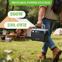 300W 230.4Wh Outdoor Portable Solar Power Station and Energy Storage Generator for Home Energy Supply