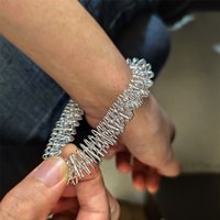 10/5PCS Spiky Sensory Hand Wrist Massage Ring Relaxing Tool for Acupressure Therapy Stress Reducer for Adults Kids Teens