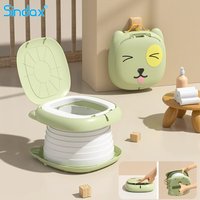 Children's Folding Toilet Baby Portable Travel Toilet Car Sealed Anti-odor Children's Potty Bathroom for Baby Children Kids