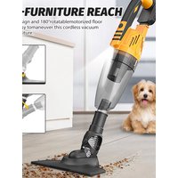 2 In 1 Cordless Handheld Vacuum Cleaner Compatible with DeWalt 18V Battery, Portable Wet Dry Car Vacuum with Multiple Nozzles & Washable Filter, Wireless Dust Cleaner for Home Garage Workshop, Bare