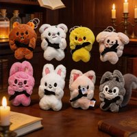 STAY KIDS stray children magnetic doll SKZOO ate drag face bean eyes kopo celebrity same style fan gift keychain shawl scarf fac