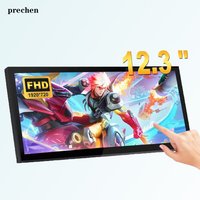 12.3-inch touchscreen computer extension screen portable long-strip display screen PS4/5 game touch LCD display Type C 1920x720