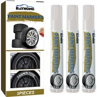 AliExpress NONE 3PCS Tire Marking Pen Set Fast Drying Waterproof Paint Marker for Car Motorcycle Bike Tires White Ink for Drawing Graffiti DIY