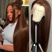 Woman Temperament Long Straight Hair Party Dress Up Accessories Center Parted Bangs Wig Bar Headwear No Bangs Long Hair Headgear