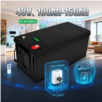 48v 150AH li-ion Lithium Replace power battery 48v 100Ah 5kwh 7kwh for Golf cart backup RV EV inverter Solar System +1charger