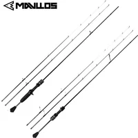 Mavllos Delicacy Light Carbon Fishing Rod Lure 0.6-8g Line 2-6lb Hollow + Solid 2 Tips Carbon BFS Casting Fishing Spinning Rod