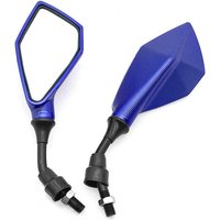 AliExpress Motorcycle Mirrors Blue M10 ABS Motorcycle Rearview Mirrors Scooter E-Bike ATV Dirt Bike Rear View Mirrors HD Side Mirror