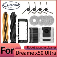 For Dreame x50 ultra Robot Vacuum Cleaner Accessories Main Brush Side Brush HEPA Filter Mop Cloths Dust Bag Spare Parts