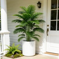 60-80cm Artificial Cycas Plants Fake Palm Tree False Coconut Tree Branch Green Monstera Plant Plastic Palm Leafs For Home Decor